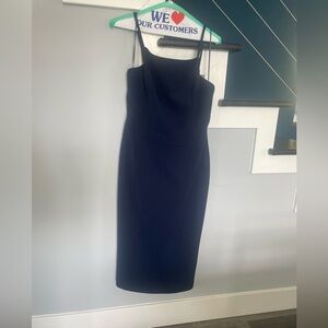 Strappy Navy blue midi dress